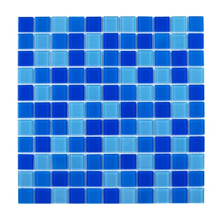WS Tiles® 1" x 1" Straight Edge Glass Mosaic Tile