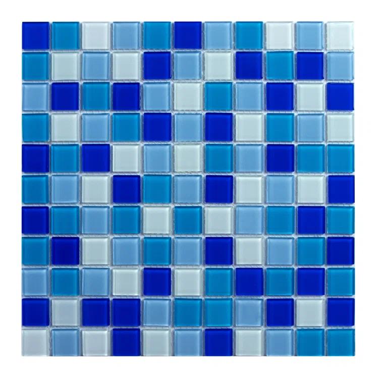 WS Tiles® 1" x 1" Straight Edge Glass Mosaic Tile