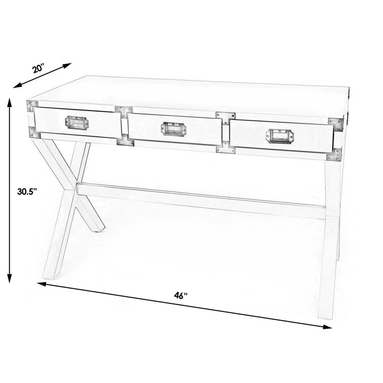 Butler Specialty Anew Campaign Desk In White
