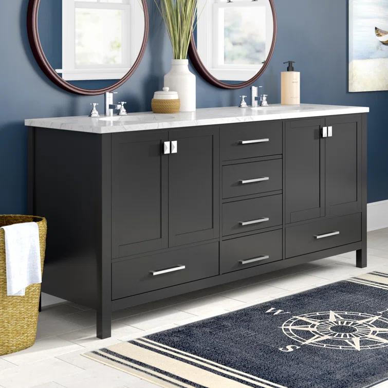 Lamborn 72'' Double Bathroom Vanity