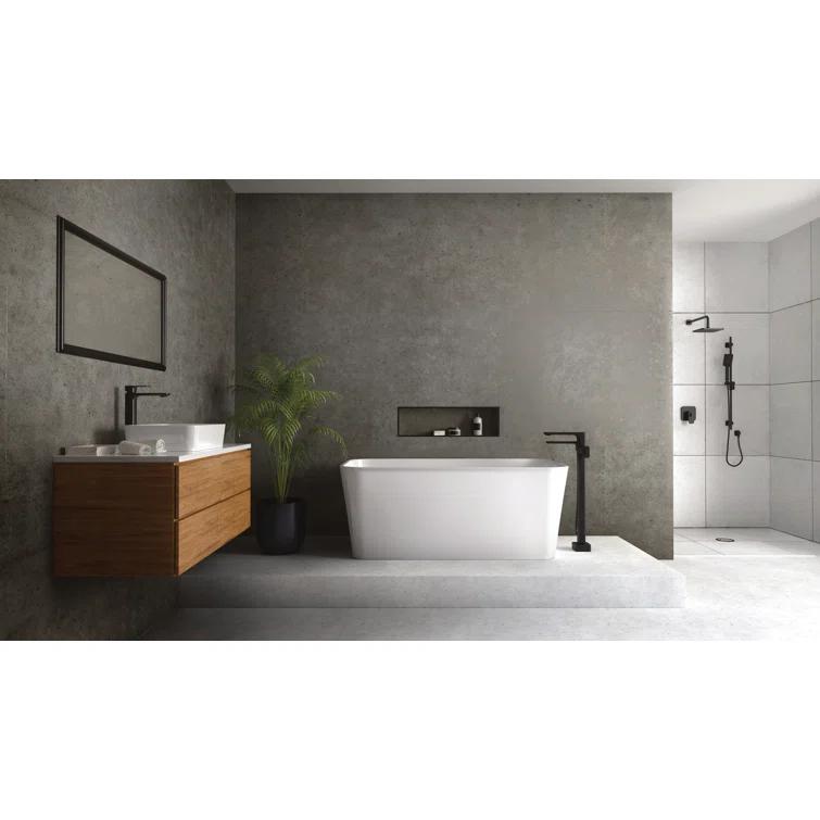 Equinox Thermostatic Single Hole Floor Mount Tub Filler Trim
