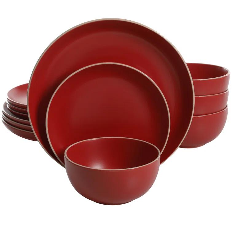 Rockaway 12 Piece Dinnerware Set