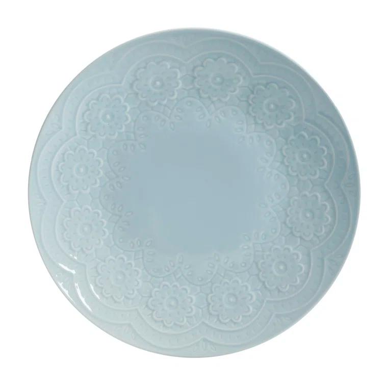 Gibson Elite Alemany 16-Piece Dinnerware Set - Aqua