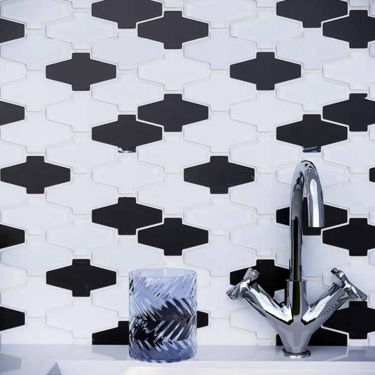 Supreme Tile Crossroads 10.25'' W X 10.75'' Natural Stone/Glass Random Wall Tile