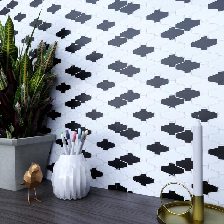 Supreme Tile Crossroads 10.25'' W X 10.75'' Natural Stone/Glass Random Wall Tile