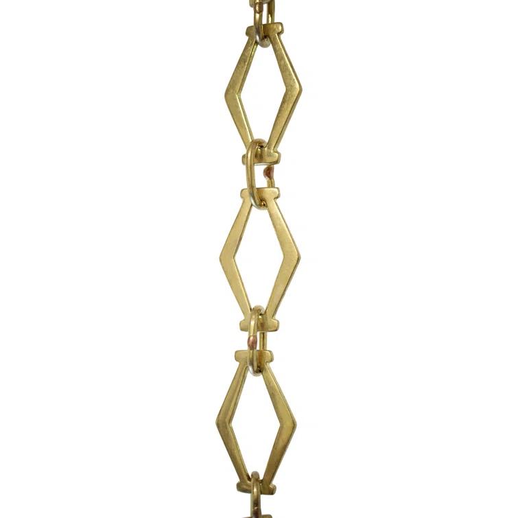 Hexagonal Un-Welded Link Plain Solid Brass Chain or Chain Break