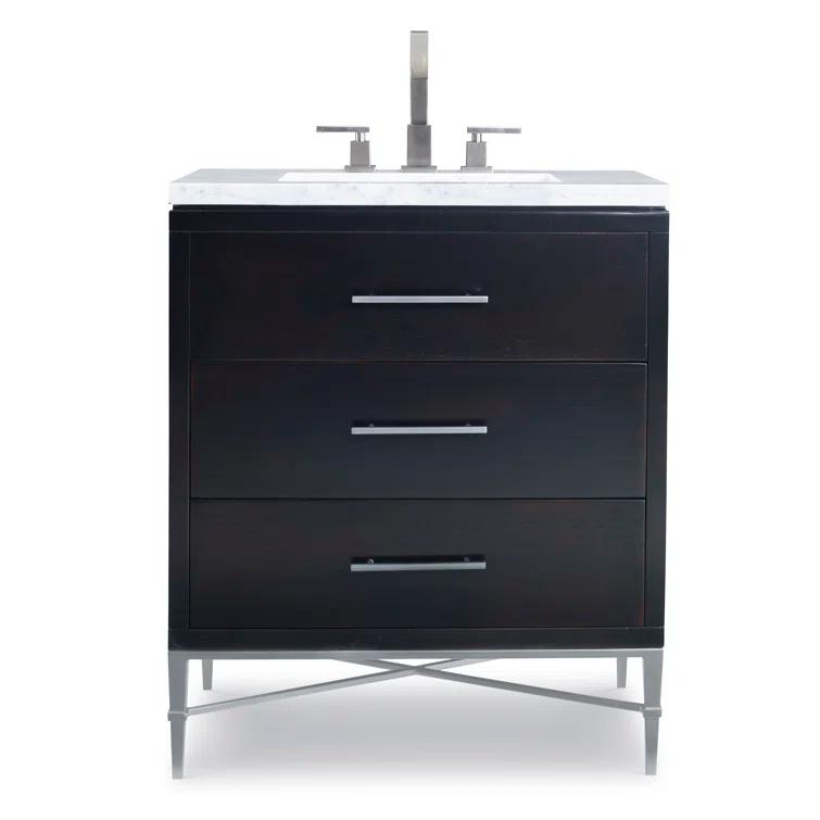 Ambella Benton 30'' Single Bathroom Vanity with Marble Top