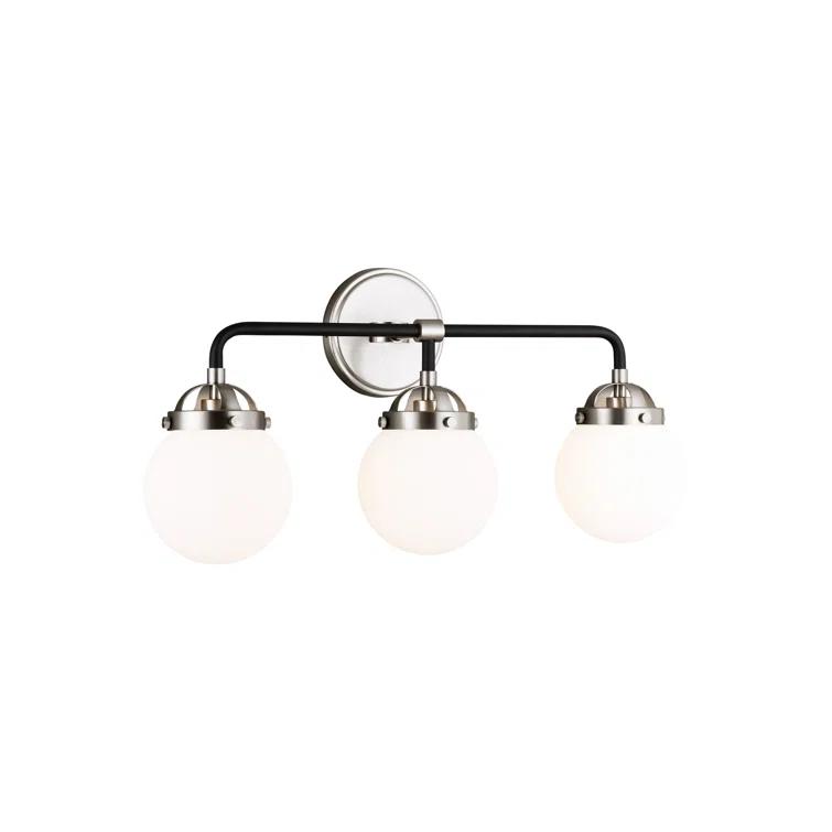 Generation Lighting Cafe 21.75-in 3 -Light Brushed Nickel Modern/contemporary Vanity light