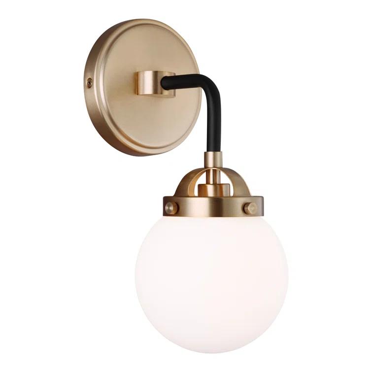 Generation Lighting Cafe 5.25-in W 1-Light Satin Bronze Modern/Contemporary Wall Sconce