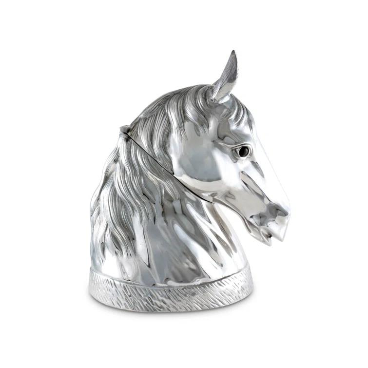 Arthur Court Designs Equestrian Aluminum Ice Bucket