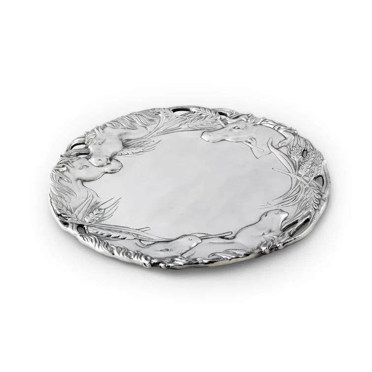 Arthur Court Designs Equestrian Metal Tray