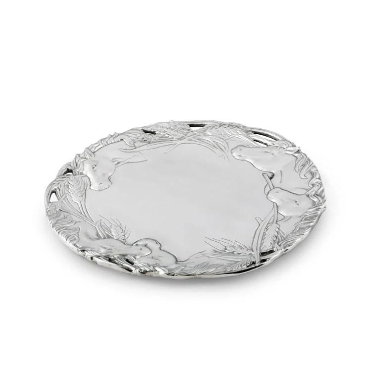 Arthur Court Designs Equestrian Metal Tray