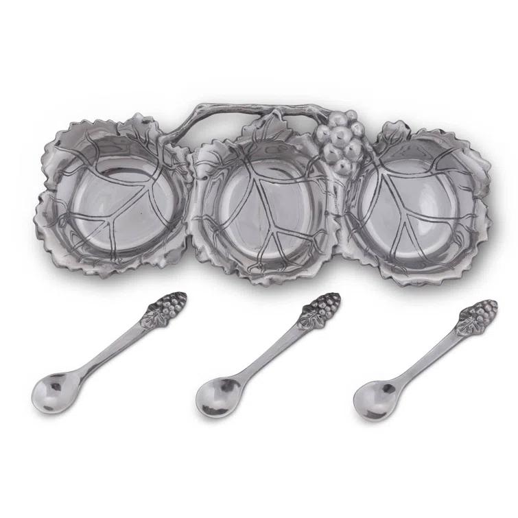 Arthur Court Designs Arthur Court Designs Grape Aluminum Condiment Server