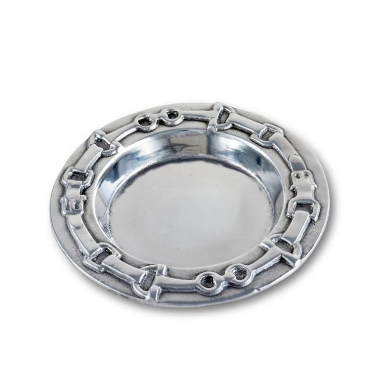 Arthur Court Designs Equestrian Aluminum Round 1 Piece Coaster