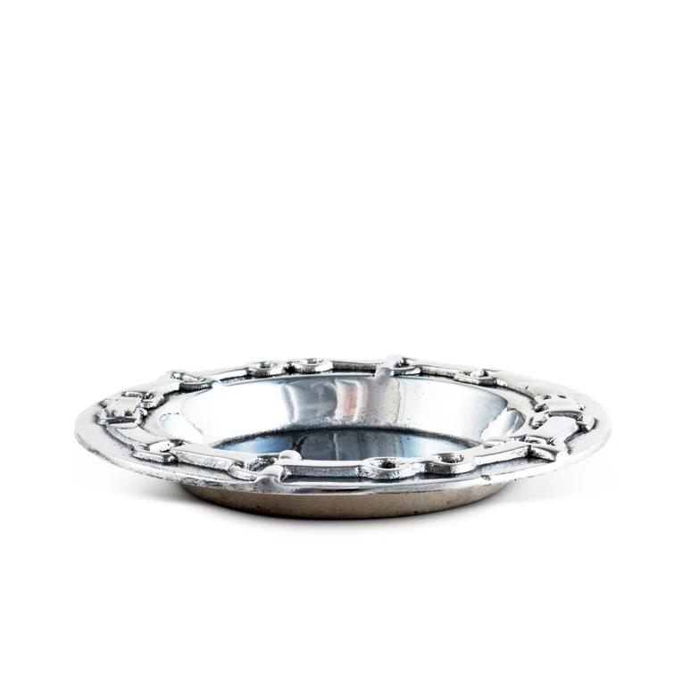 Arthur Court Designs Equestrian Aluminum Round 1 Piece Coaster