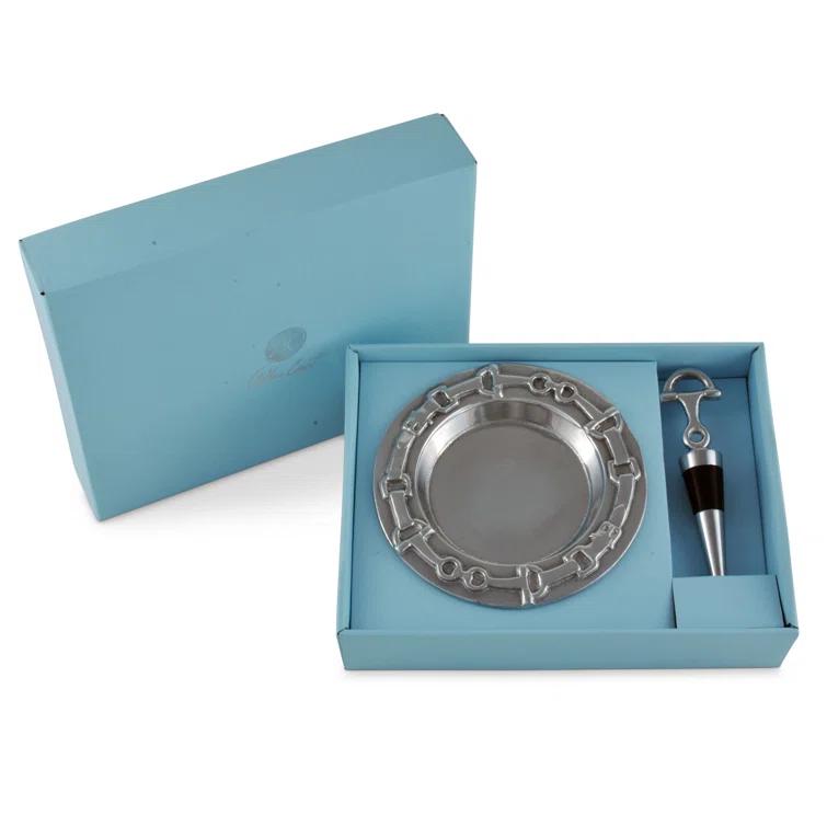 Arthur Court Designs Equestrian Aluminum Round 1 Piece Coaster