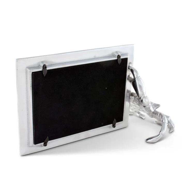 Arthur Court Designs Coastal Silver Metal Embossed Picture Frame