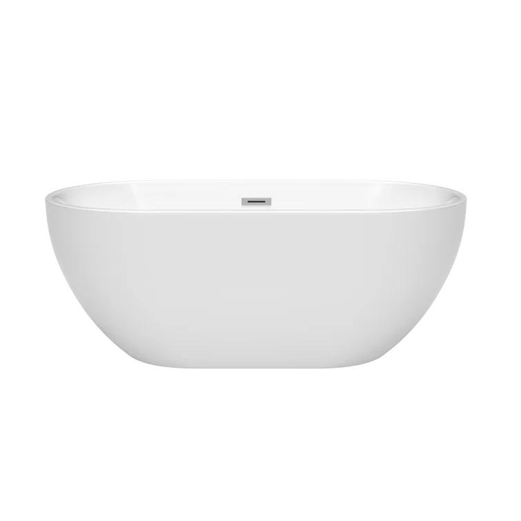 Brooklyn 60'' x 30'' Freestanding Soaking Acrylic Bathtub