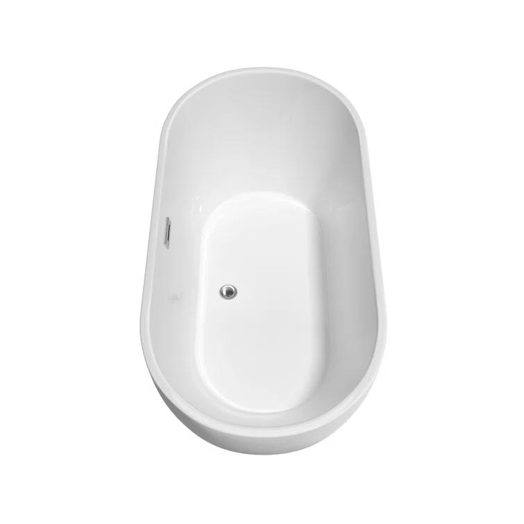 Brooklyn 60'' x 30'' Freestanding Soaking Acrylic Bathtub