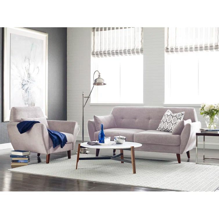 Serta Artesia Midcentury Modern Sofa with Tapered Legs