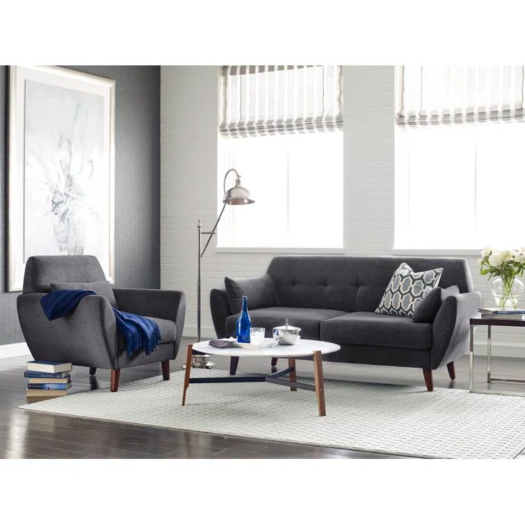 Serta Artesia Midcentury Modern Sofa with Tapered Legs