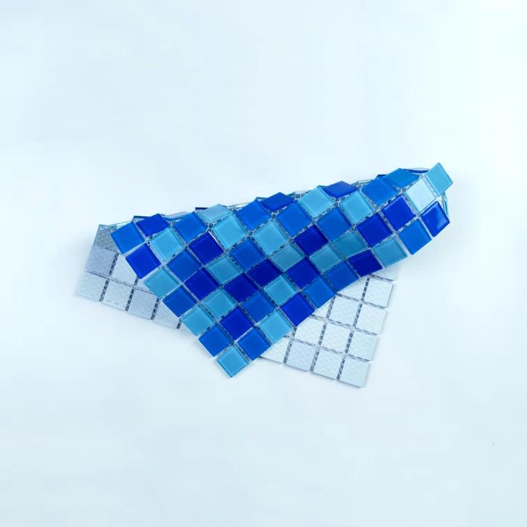WS Tiles® 1" x 1" Straight Edge Glass Mosaic Tile