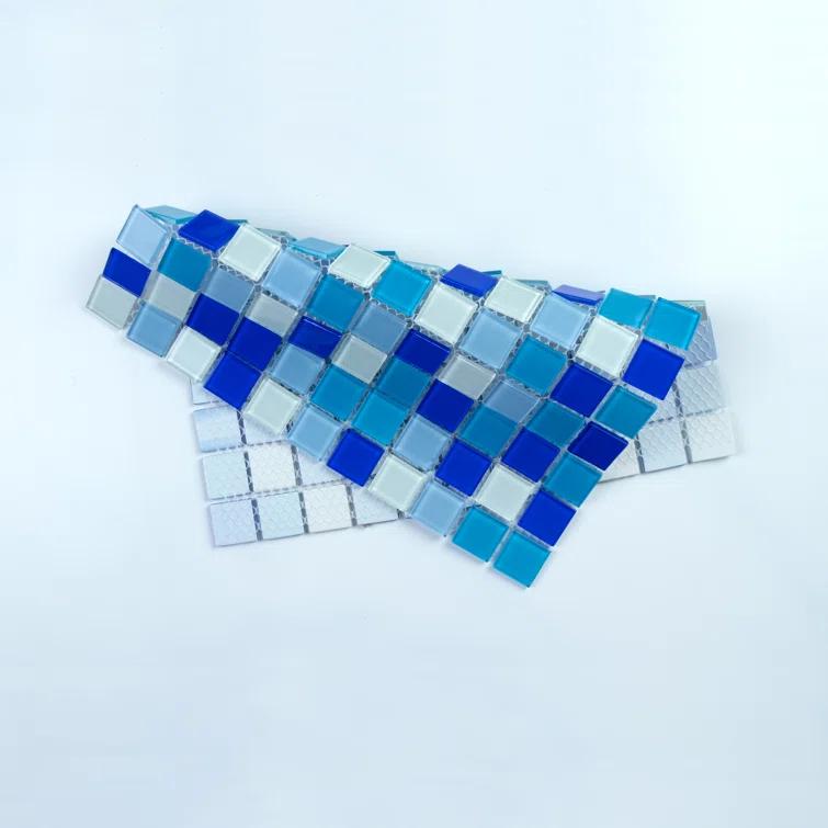 WS Tiles® 1" x 1" Straight Edge Glass Mosaic Tile