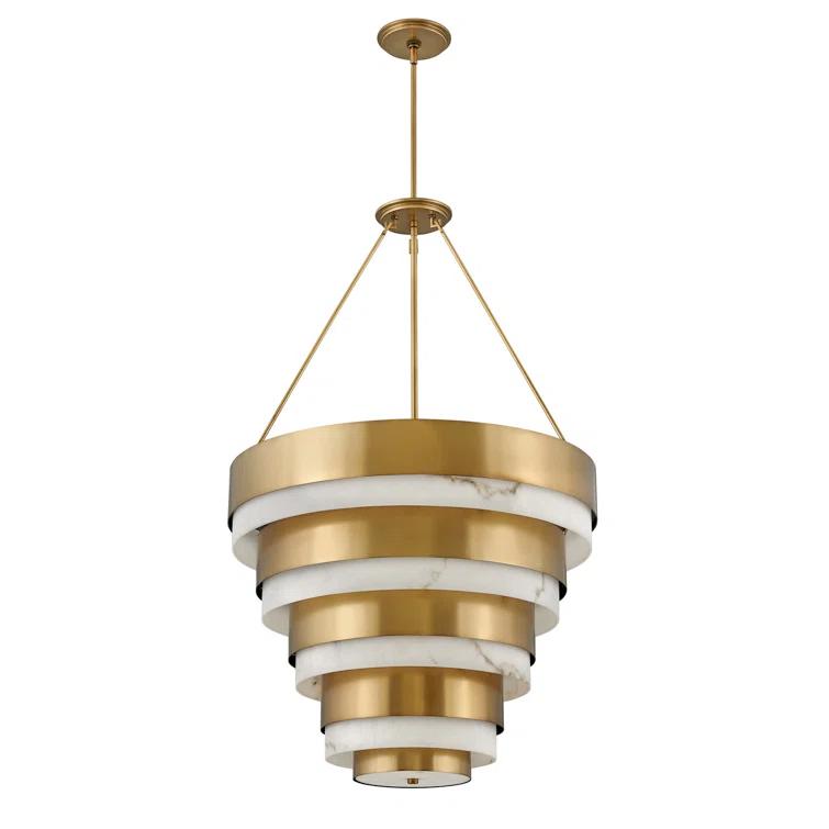 Echelon Eight-Light Tiered Chandelier by Lisa McDennon