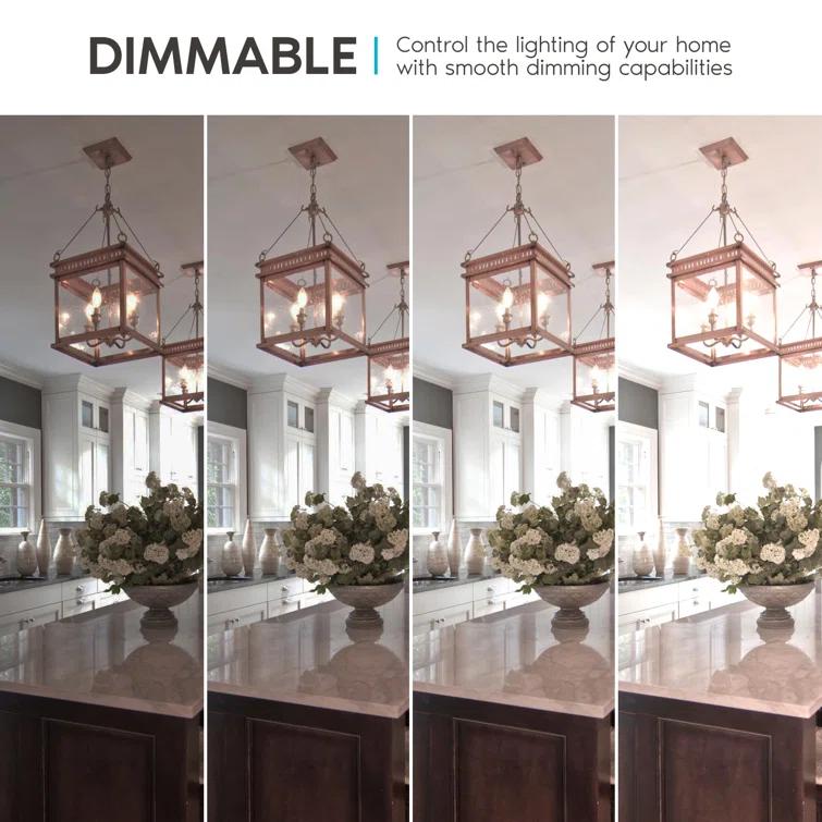 4 Watt (40 Watt Equivalent), CA11 LED, Dimmable Light Bulb, E12/Candelabra Base