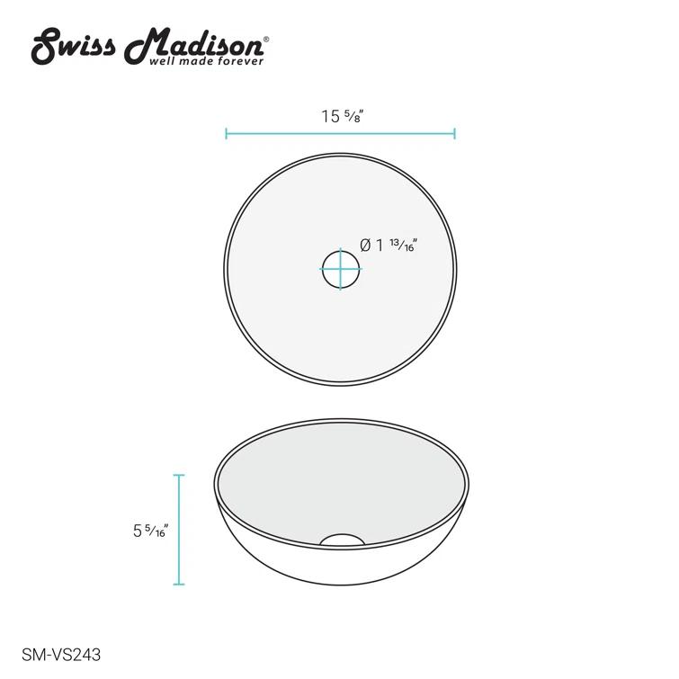 Swiss Madison Classe 16 Ceramic Sink SM-VS243