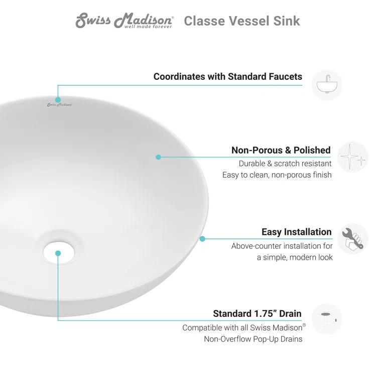 Classe 16 Ceramic Sink