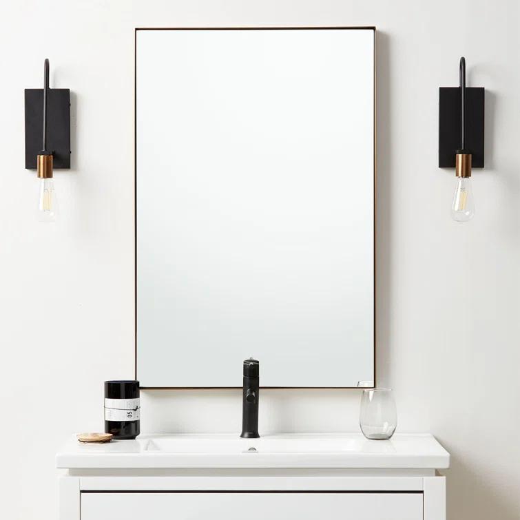 Carey Metal Flat Wall Mirror