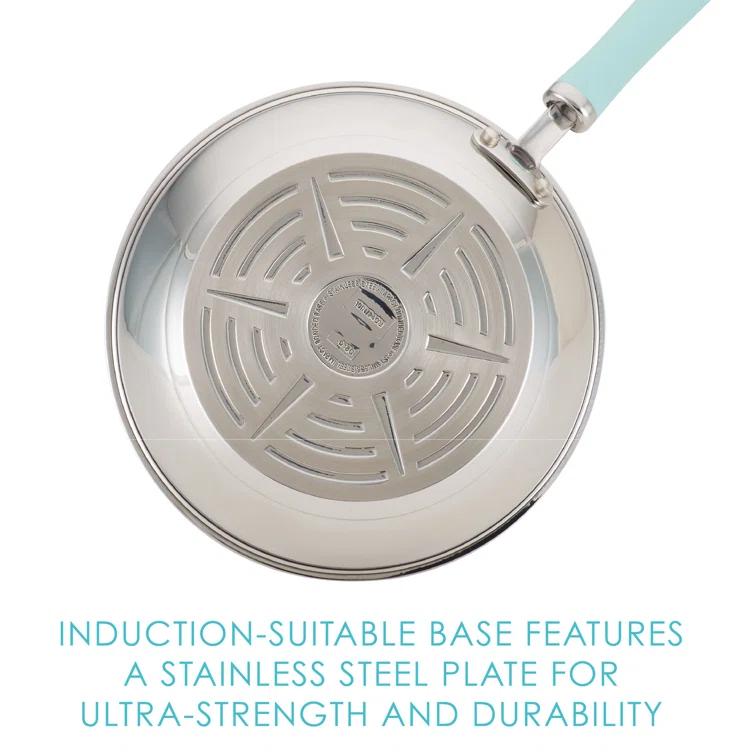 Rachael Ray Rachael Ray Create Delicious Stainless Steel Cookware Induction Pots and Pans Set, 10 Piece
