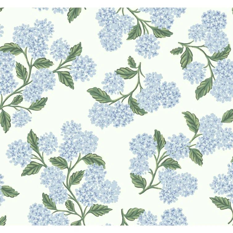 Rifle Paper Co. Hydrangea 27' x 27" Wallpaper
