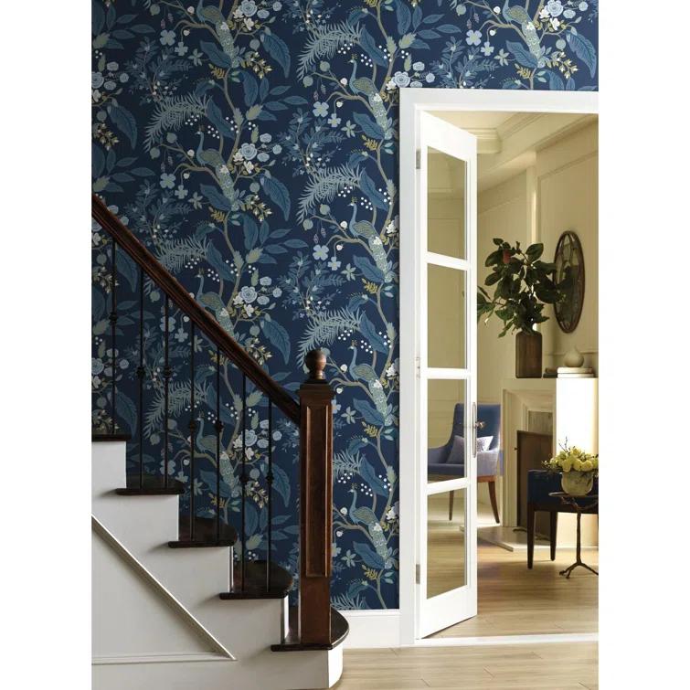 Rifle Paper Co. Peacock 27' x 27" Wallpaper Roll
