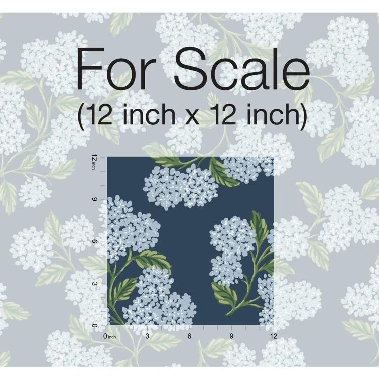 Rifle Paper Co. Hydrangea 27' x 27" Wallpaper