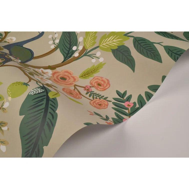 Rifle Paper Co. Peacock 27' x 27" Wallpaper Roll