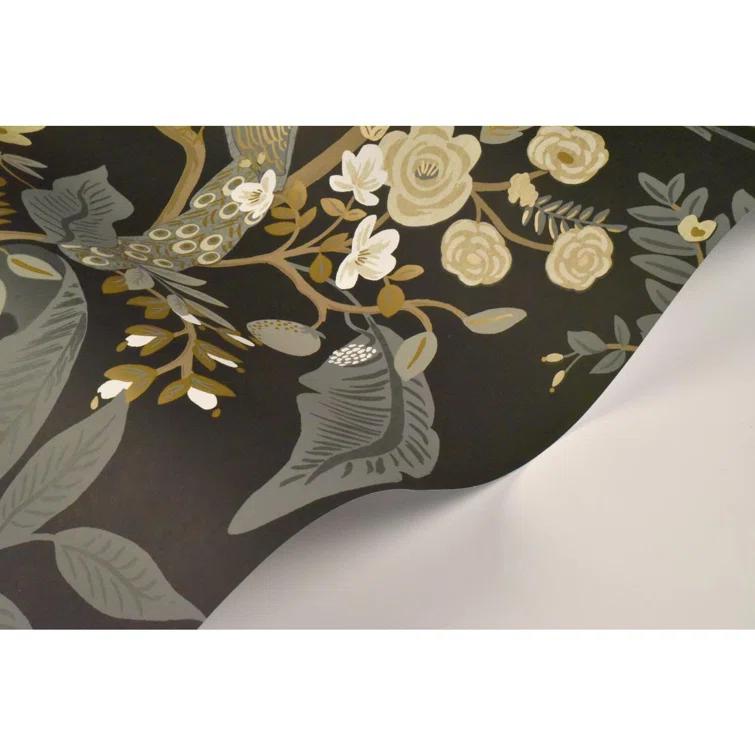 Rifle Paper Co. Peacock 27' x 27" Wallpaper Roll