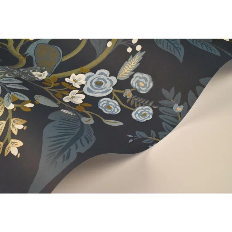 Rifle Paper Co. Peacock 27' x 27" Wallpaper Roll
