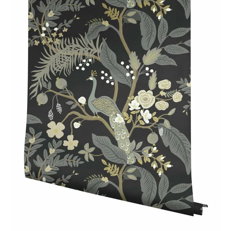 Rifle Paper Co. Peacock 27' x 27" Wallpaper Roll