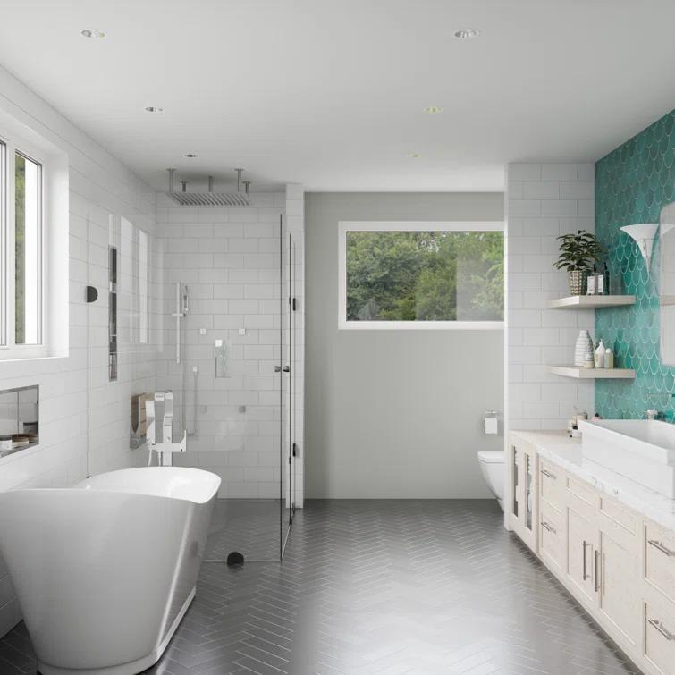 Square Adjustable Shower Body Spray