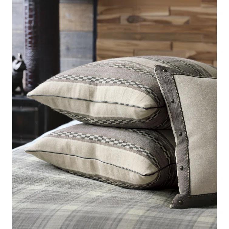 Eastern Accents Telluride Striped Wool Blend Reversible Throw Pillow
