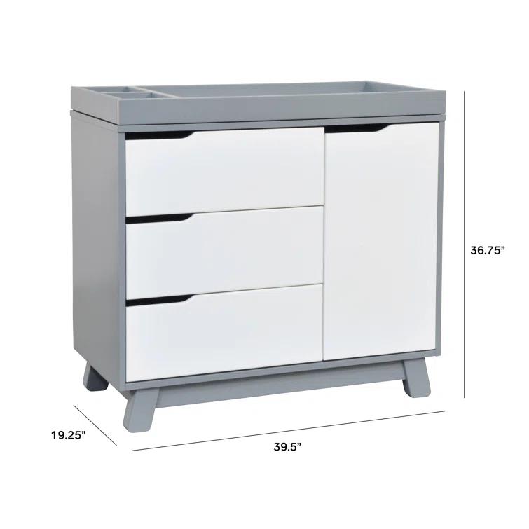 Hudson 3-Drawer Changer Dresser with Removable Changing Tray