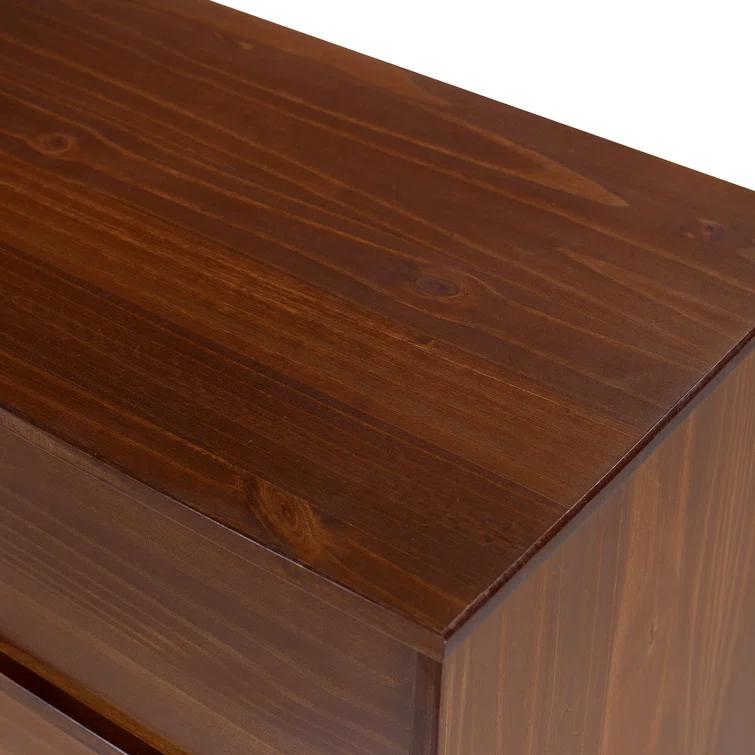 Yarber Groove 3 Drawer Solid Wood Chest