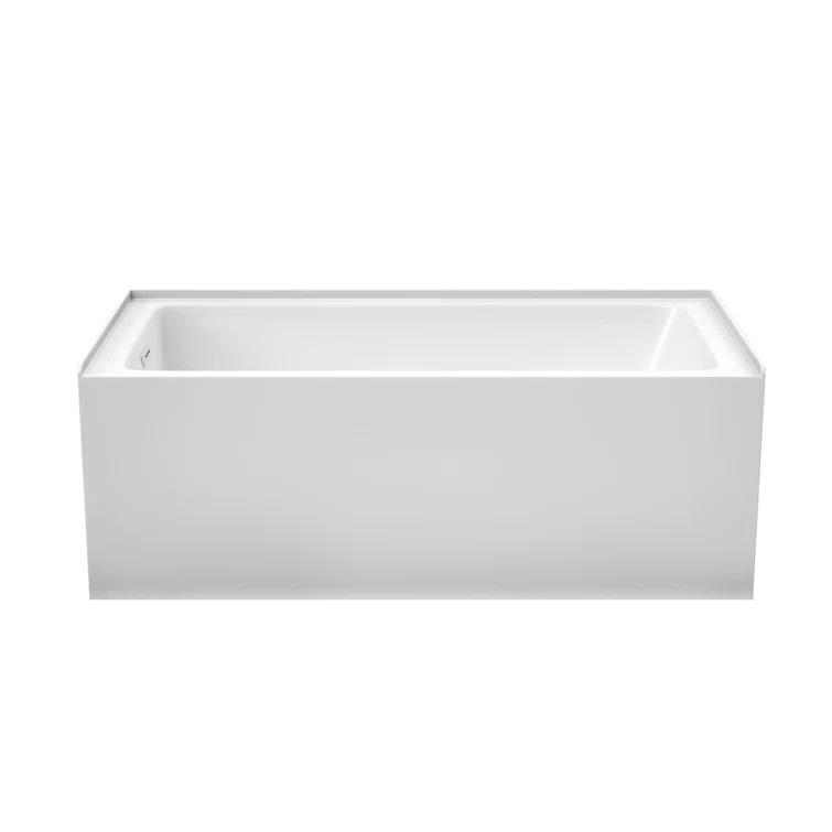 Grayley 60'' x 30'' Alcove Soaking Acrylic Bathtub