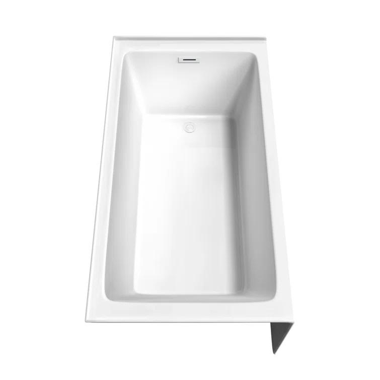 Grayley 60'' x 32'' Alcove Soaking Acrylic Bathtub