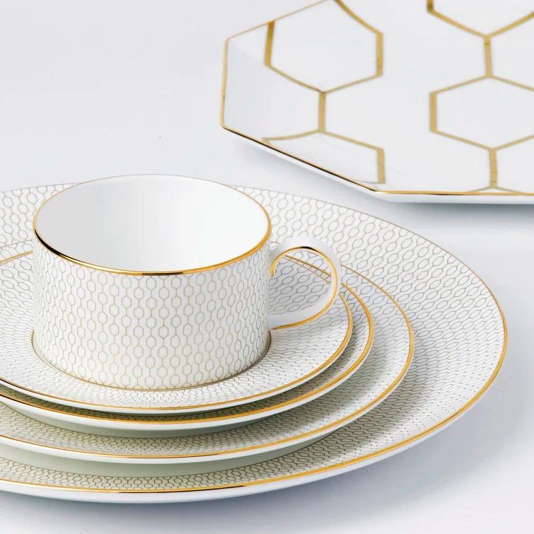 Wedgwood Gio Gold 5 Piece Place Setting & Reviews | Wayfair