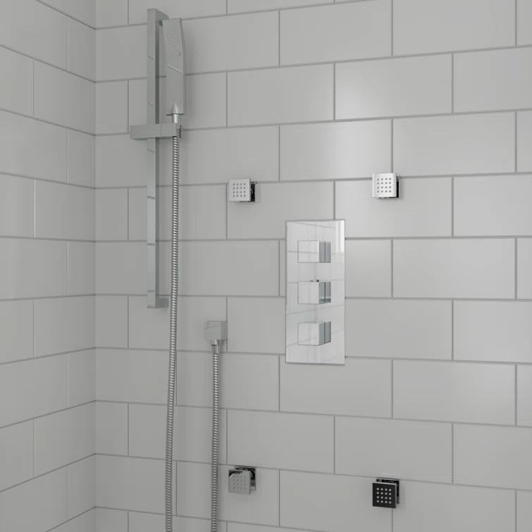 Square Adjustable Shower Body Spray