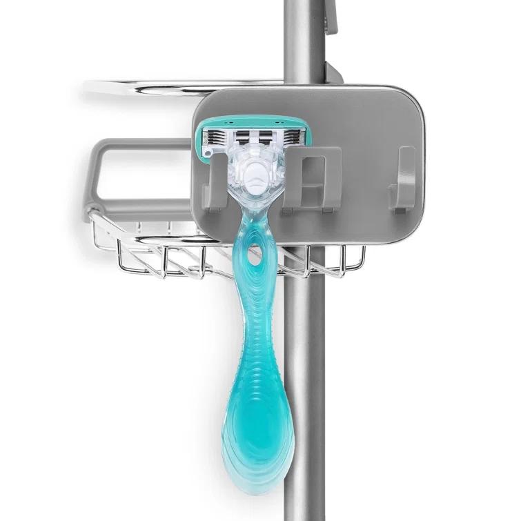 Simplehuman Adjustable Shower Caddy, Stainless Steel and Anodized Aluminum