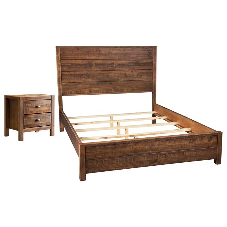 Montauk Solid Wood Panel Bed